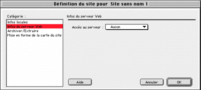 info du serveur web